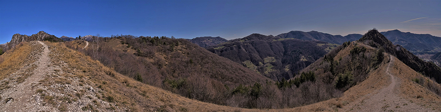 Linea tagliafuoco-sent. 594 con vista sulla Val Serina